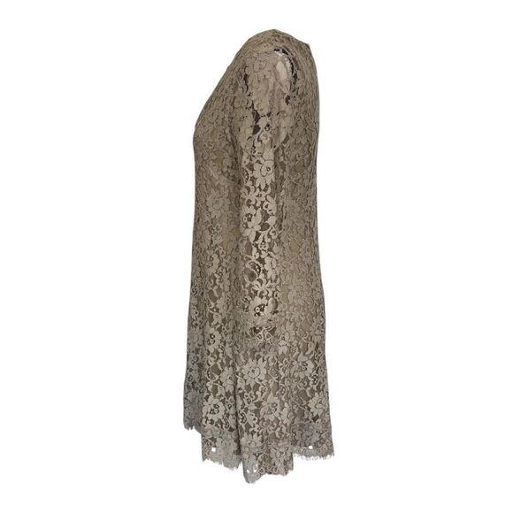 Bailey 44 Treasure Chest Fit and Flare Neutral Cream Lace Mini Dress, 8 - Picture 4 of 10